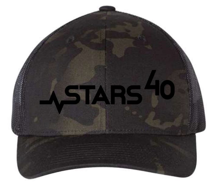 STARS 40th Camo Trucker Cap