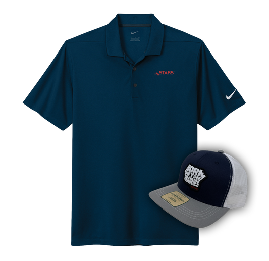 STARS Golf Polo & Trucker Cap Bundle