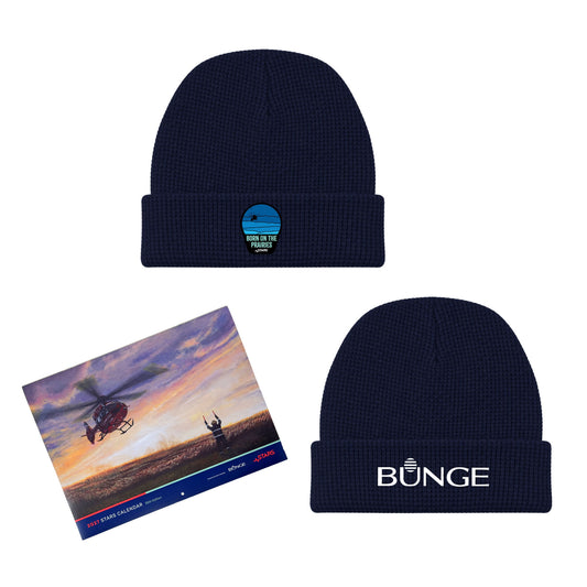 2027 Calendar & STARS/Bunge Born on the Prairies Waffle Toque Bundle